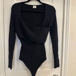 Abercrombie and fitch black long sleeve top